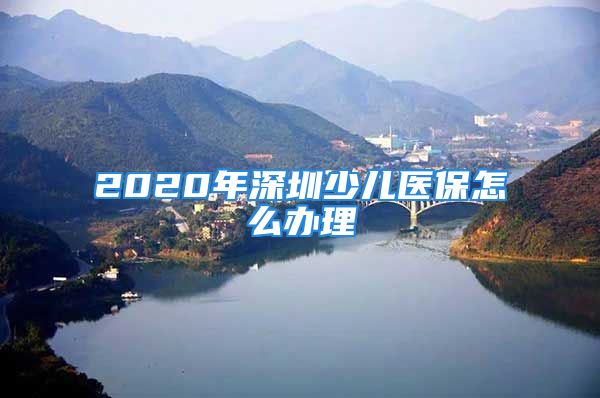 2020年深圳少兒醫(yī)保怎么辦理