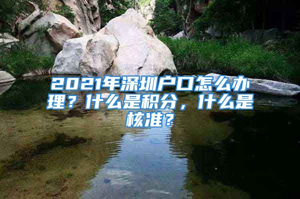 2021年深圳戶口怎么辦理？什么是積分，什么是核準？