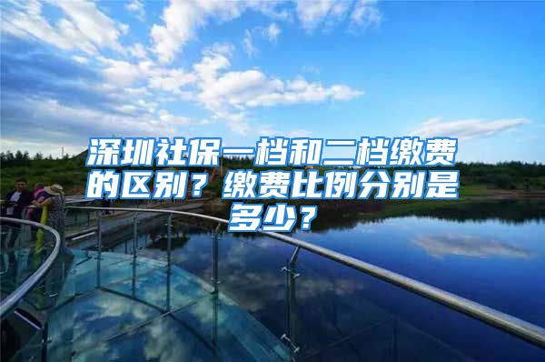 深圳社保一檔和二檔繳費(fèi)的區(qū)別？繳費(fèi)比例分別是多少？