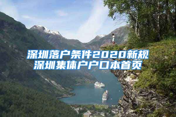 深圳落戶條件2020新規(guī)深圳集體戶戶口本首頁