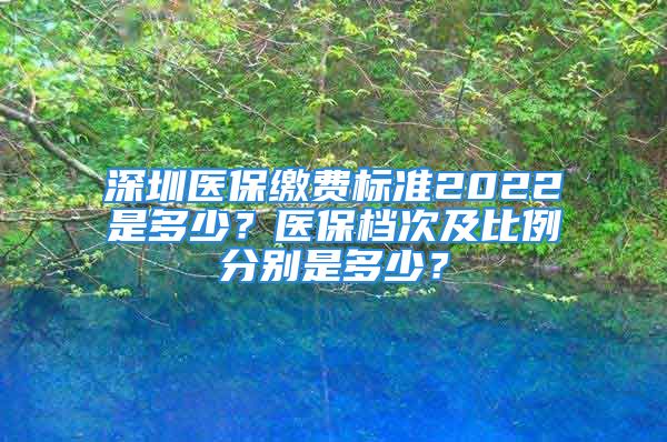 深圳醫(yī)保繳費(fèi)標(biāo)準(zhǔn)2022是多少？醫(yī)保檔次及比例分別是多少？