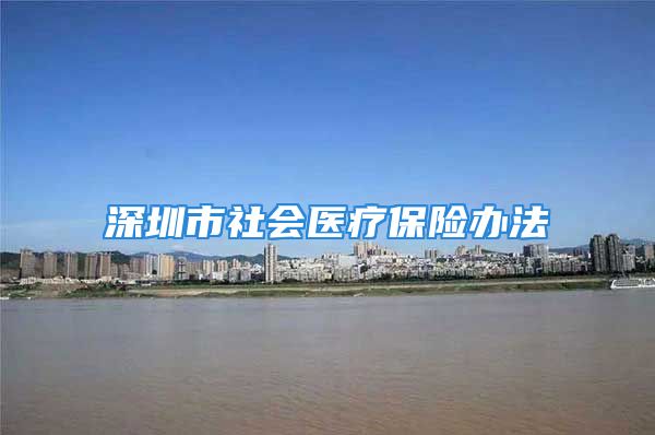 深圳市社會(huì)醫(yī)療保險(xiǎn)辦法