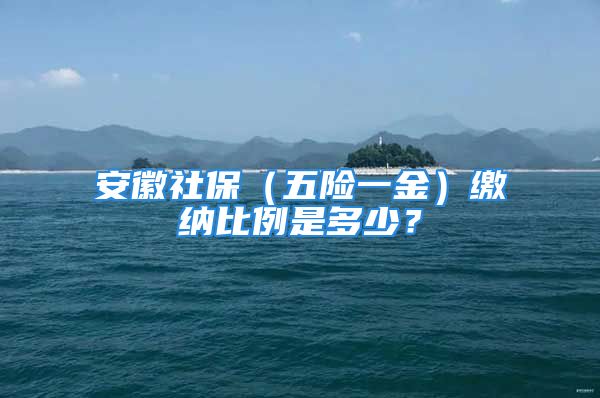 安徽社保（五險一金）繳納比例是多少？