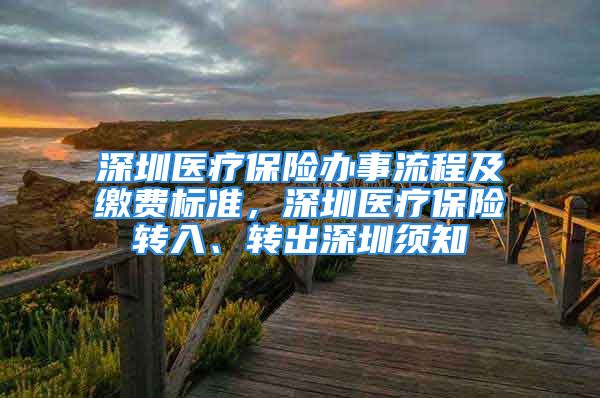 深圳醫(yī)療保險辦事流程及繳費標準，深圳醫(yī)療保險轉入、轉出深圳須知