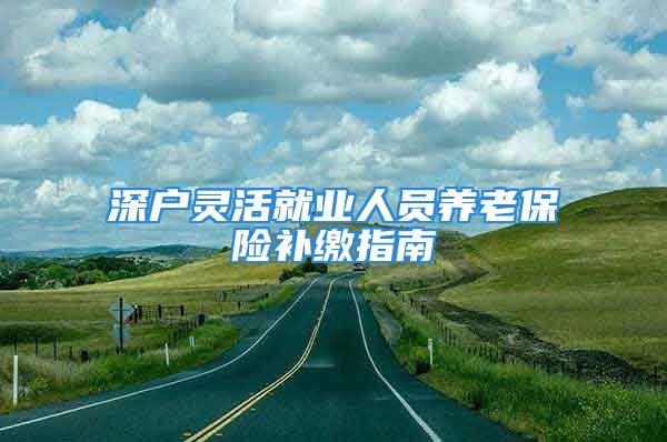 深戶靈活就業(yè)人員養(yǎng)老保險補繳指南