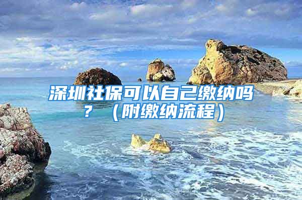 深圳社保可以自己繳納嗎？（附繳納流程）