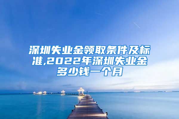 深圳失業(yè)金領(lǐng)取條件及標(biāo)準(zhǔn),2022年深圳失業(yè)金多少錢一個(gè)月