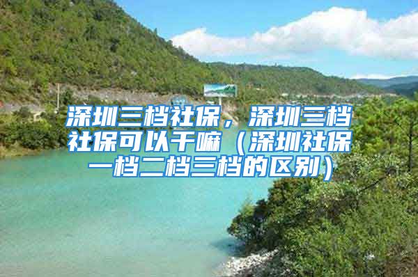 深圳三檔社保，深圳三檔社?？梢愿陕铮ㄉ钲谏绫Ｒ粰n二檔三檔的區(qū)別）