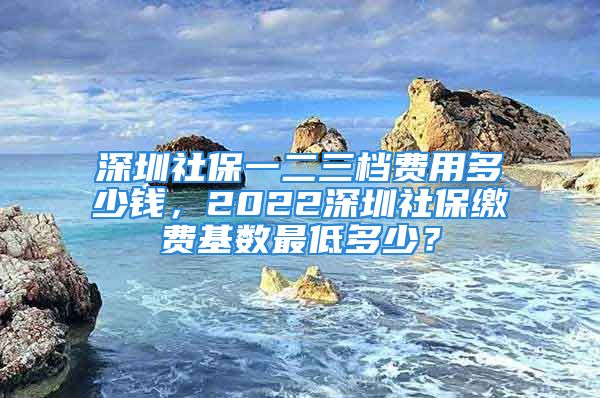 深圳社保一二三檔費(fèi)用多少錢，2022深圳社保繳費(fèi)基數(shù)最低多少？