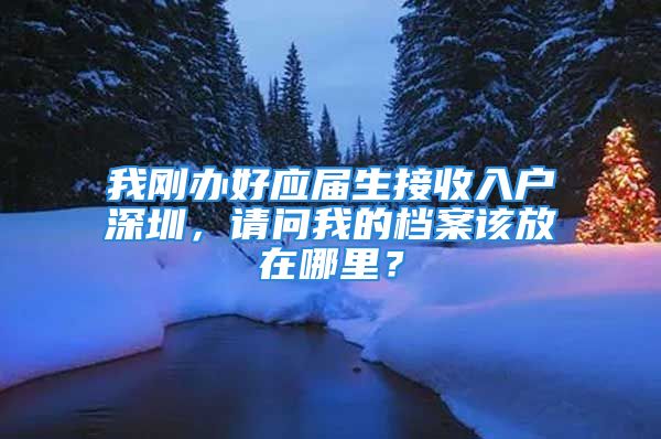 我剛辦好應(yīng)屆生接收入戶深圳，請(qǐng)問(wèn)我的檔案該放在哪里？