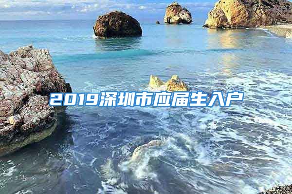 2019深圳市應(yīng)屆生入戶