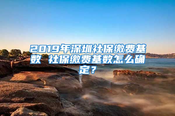 2019年深圳社保繳費基數(shù) 社保繳費基數(shù)怎么確定？