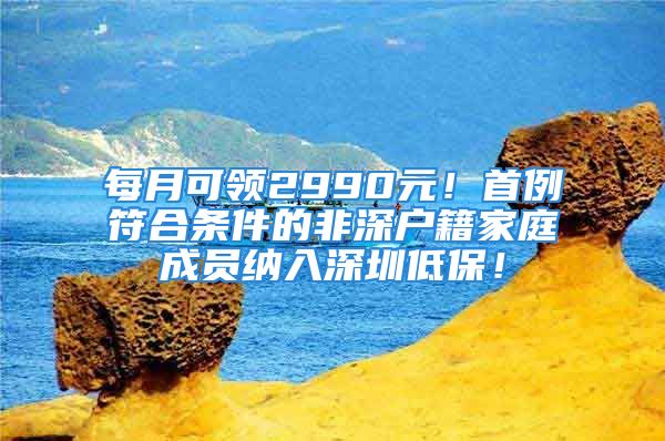 每月可領(lǐng)2990元！首例符合條件的非深戶籍家庭成員納入深圳低保！