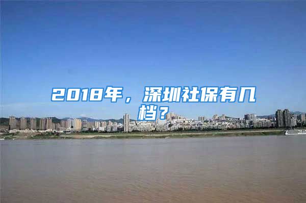 2018年，深圳社保有幾檔？