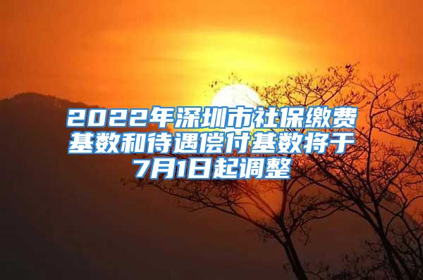 2022年深圳市社保繳費基數(shù)和待遇償付基數(shù)將于7月1日起調(diào)整