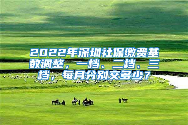 2022年深圳社保繳費(fèi)基數(shù)調(diào)整，一檔、二檔、三檔，每月分別交多少？