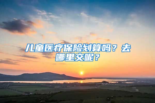 兒童醫(yī)療保險劃算嗎？去哪里交呢？