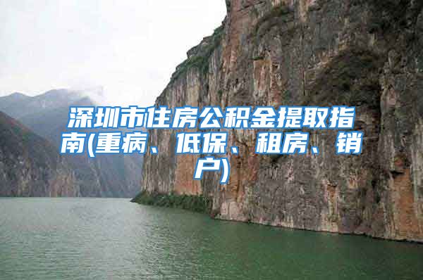 深圳市住房公積金提取指南(重病、低保、租房、銷戶)