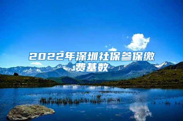 2022年深圳社保參保繳費(fèi)基數(shù)