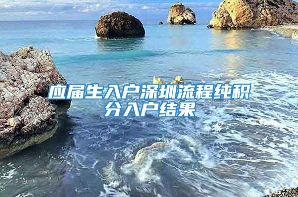 應(yīng)屆生入戶深圳流程純積分入戶結(jié)果