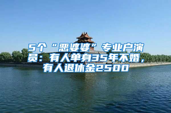 5個(gè)“惡婆婆”專業(yè)戶演員：有人單身35年不婚，有人退休金2500