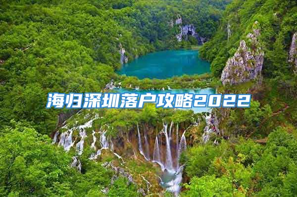 海歸深圳落戶攻略2022