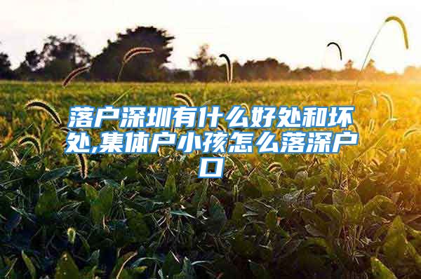 落戶深圳有什么好處和壞處,集體戶小孩怎么落深戶口