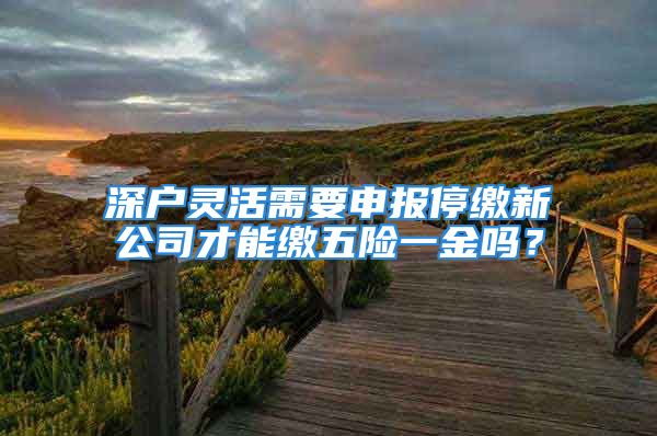 深戶靈活需要申報停繳新公司才能繳五險一金嗎？