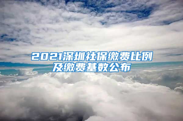 2021深圳社保繳費(fèi)比例及繳費(fèi)基數(shù)公布