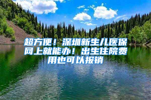 超方便！深圳新生兒醫(yī)保網(wǎng)上就能辦！出生住院費用也可以報銷