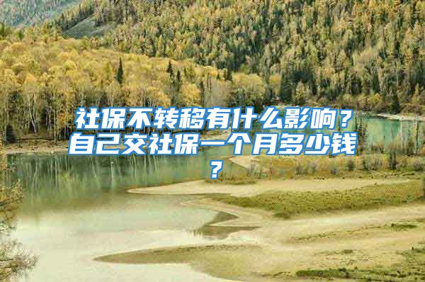 社保不轉(zhuǎn)移有什么影響？自己交社保一個月多少錢？