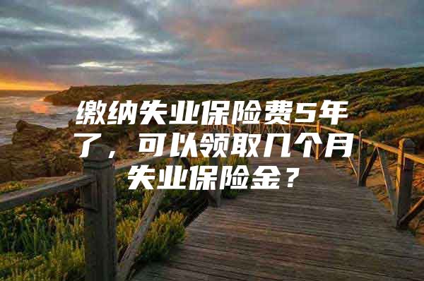 繳納失業(yè)保險費(fèi)5年了，可以領(lǐng)取幾個月失業(yè)保險金？