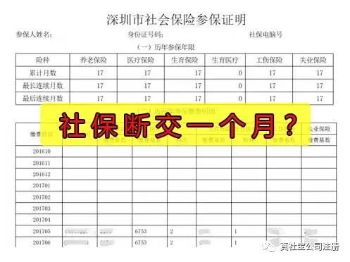 深圳社保斷了一個月可以補(bǔ)繳嗎？