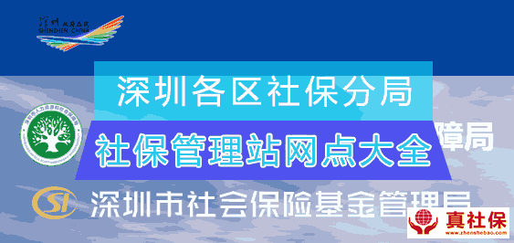 深圳各區(qū)社保分局及管理站辦事地址與聯(lián)系電話大全