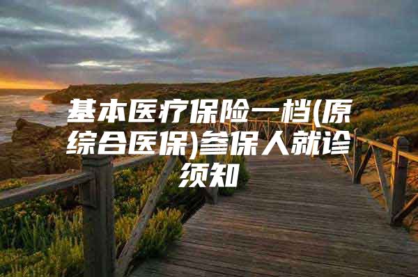 基本醫(yī)療保險一檔(原綜合醫(yī)保)參保人就診須知