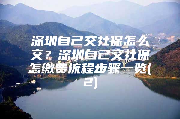 深圳自己交社保怎么交？深圳自己交社保怎繳費(fèi)流程步驟一覽(2)