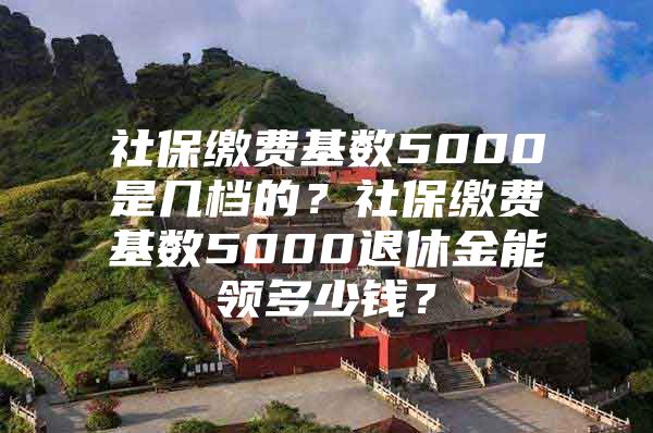 社保繳費基數(shù)5000是幾檔的？社保繳費基數(shù)5000退休金能領(lǐng)多少錢？