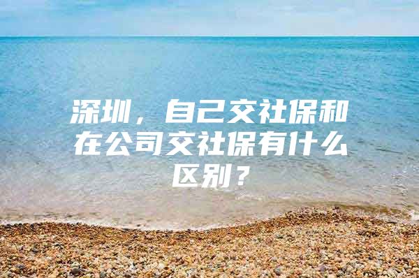 深圳，自己交社保和在公司交社保有什么區(qū)別？