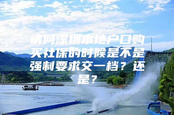 請問深圳本地戶口購買社保的時(shí)候是不是強(qiáng)制要求交一檔？還是？